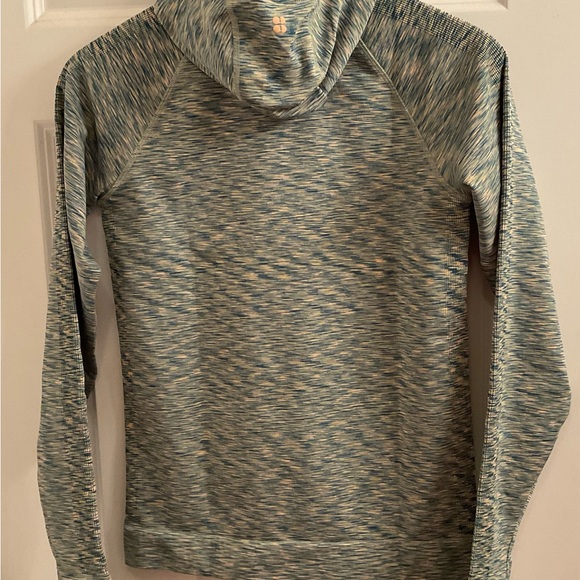 Sweaty Betty Spacedye Hooded Baselayer Top - NWT - Size Medium - Terrain Green - Picture 9 of 12